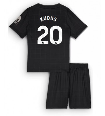 Tottenham Hotspur Mohammed Kudus #20 Udebanetrøje Børn 2025-26 Kortærmet (+ Korte bukser)